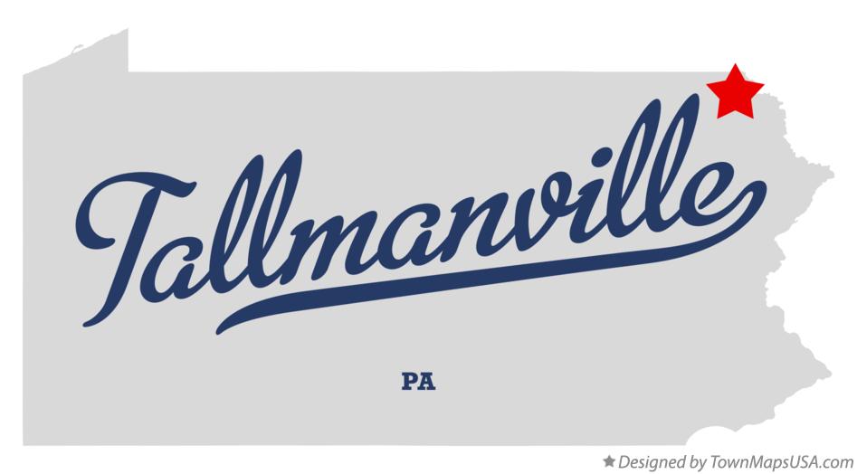 Map of Tallmanville Pennsylvania PA