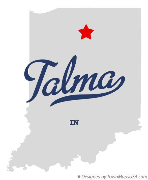 Map of Talma Indiana IN
