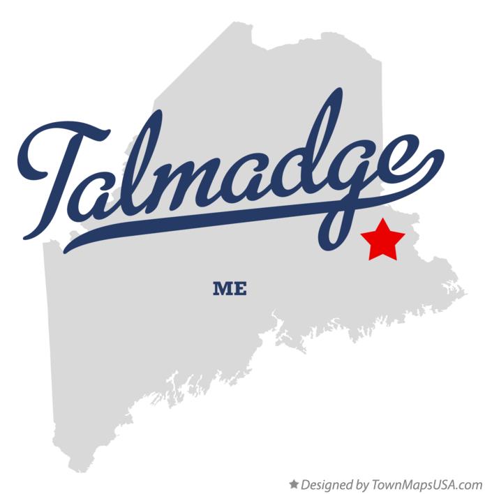 Map of Talmadge Maine ME