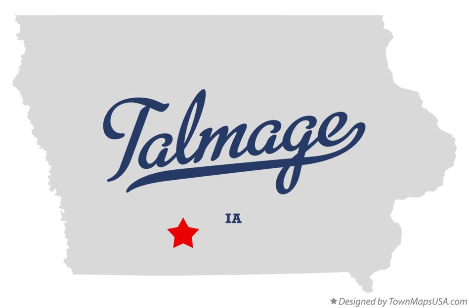 Map of Talmage Iowa IA
