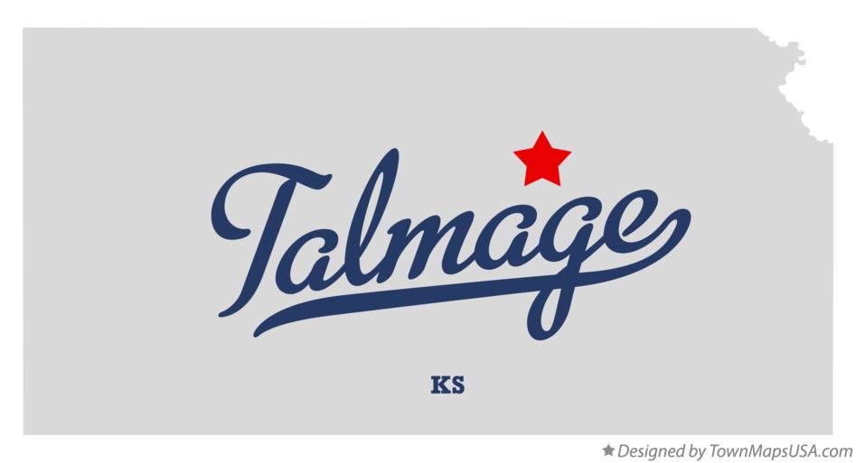 Map of Talmage Kansas KS