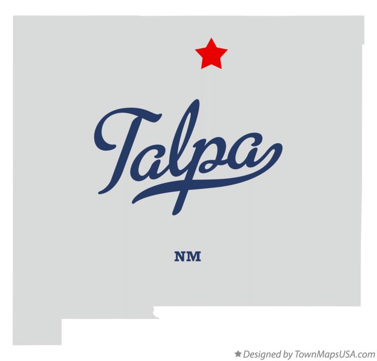 Map of Talpa New Mexico NM