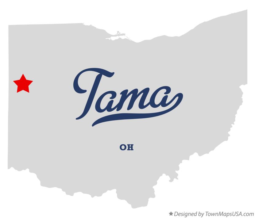 Map of Tama Ohio OH