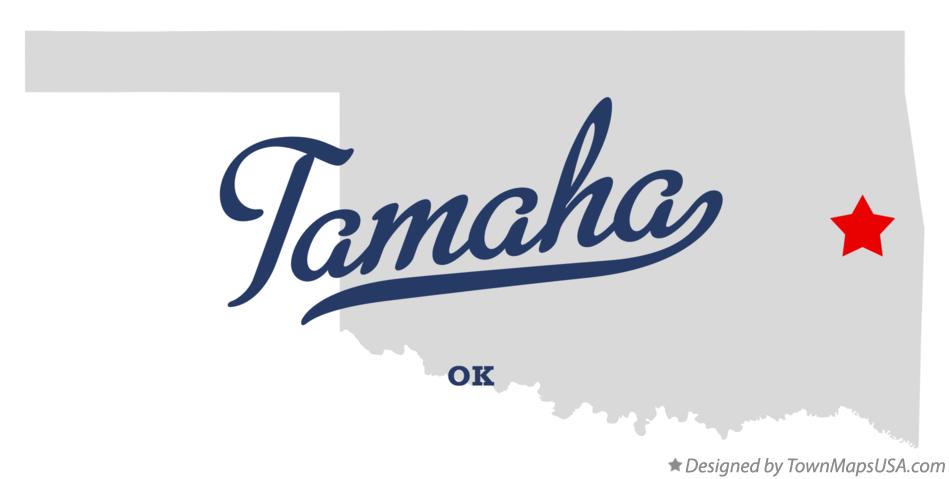 Map of Tamaha Oklahoma OK