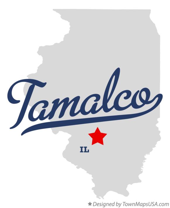 Map of Tamalco Illinois IL