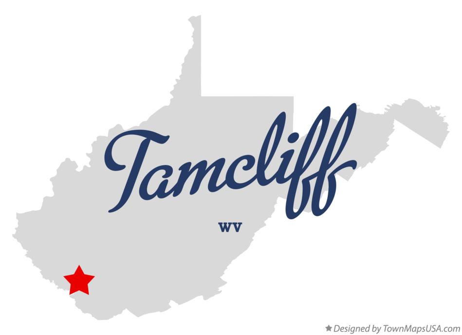 Map of Tamcliff West Virginia WV
