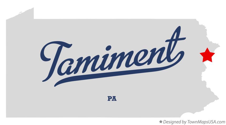 Map of Tamiment Pennsylvania PA