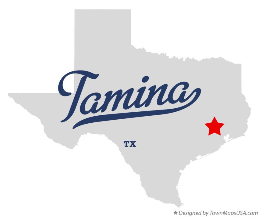Map of Tamina Texas TX