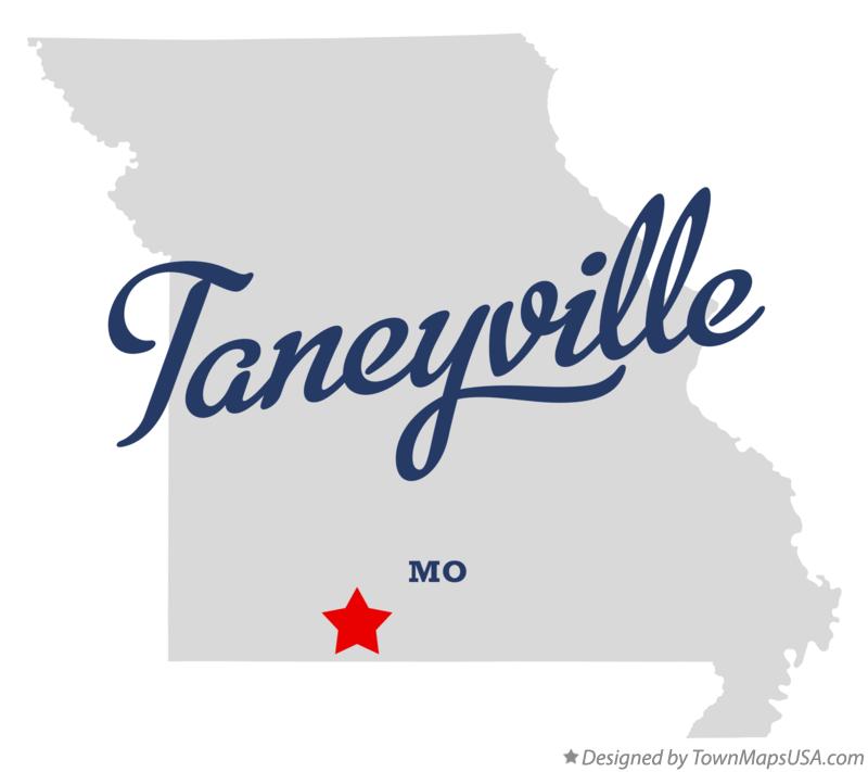 Map of Taneyville Missouri MO
