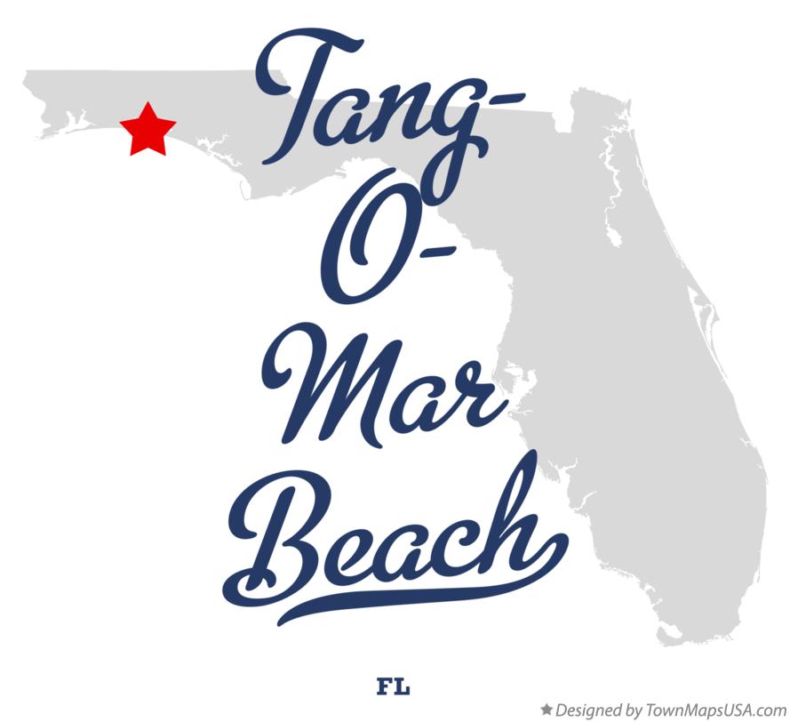 Map of Tang-O-Mar Beach Florida FL