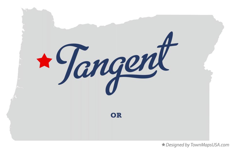 Map of Tangent Oregon OR