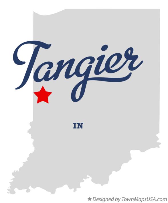 Map of Tangier Indiana IN