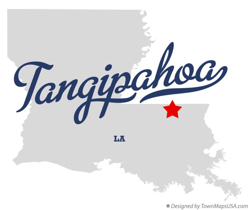 Map of Tangipahoa Louisiana LA
