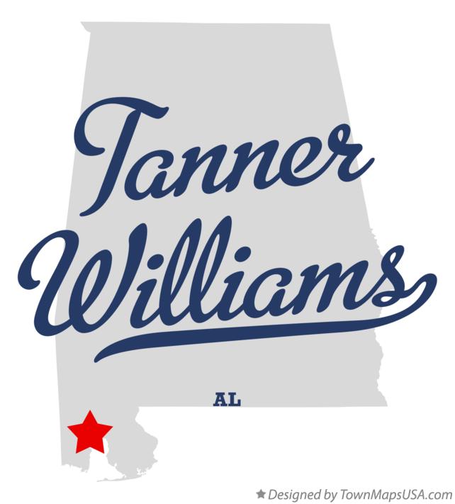Map of Tanner Williams Alabama AL