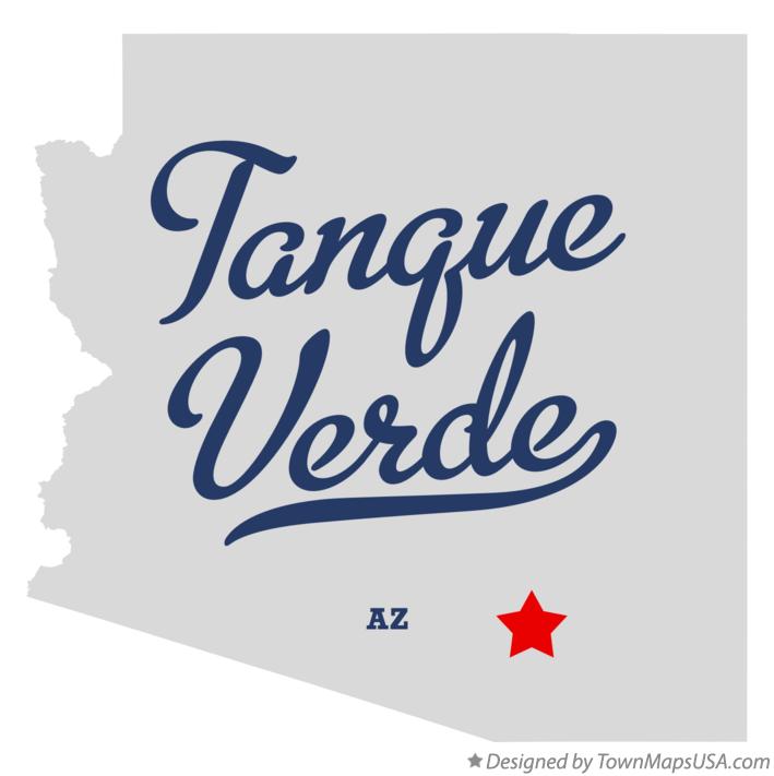Map of Tanque Verde Arizona AZ