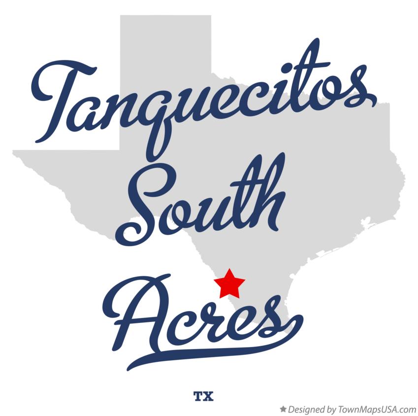 Map of Tanquecitos South Acres Texas TX
