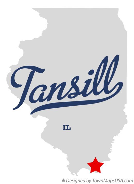 Map of Tansill Illinois IL