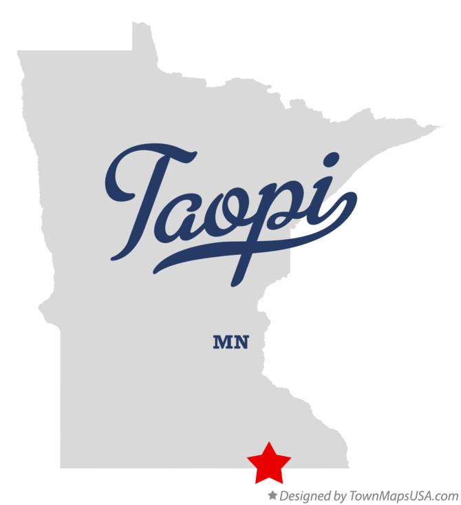 Map of Taopi Minnesota MN
