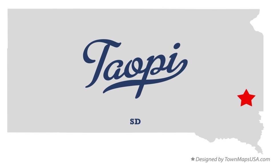 Map of Taopi South Dakota SD