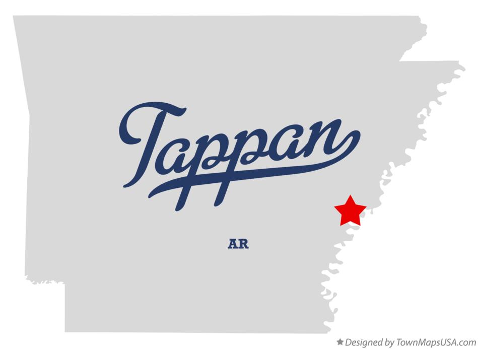 Map of Tappan Arkansas AR
