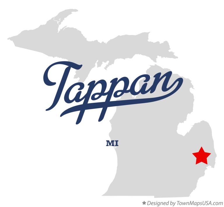 Map of Tappan Michigan MI