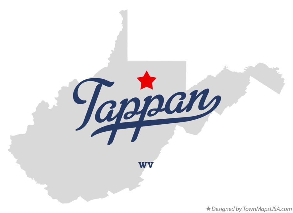 Map of Tappan West Virginia WV