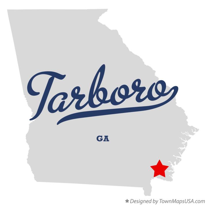Map of Tarboro Georgia GA