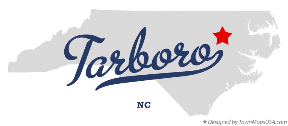 Map of Tarboro North Carolina NC