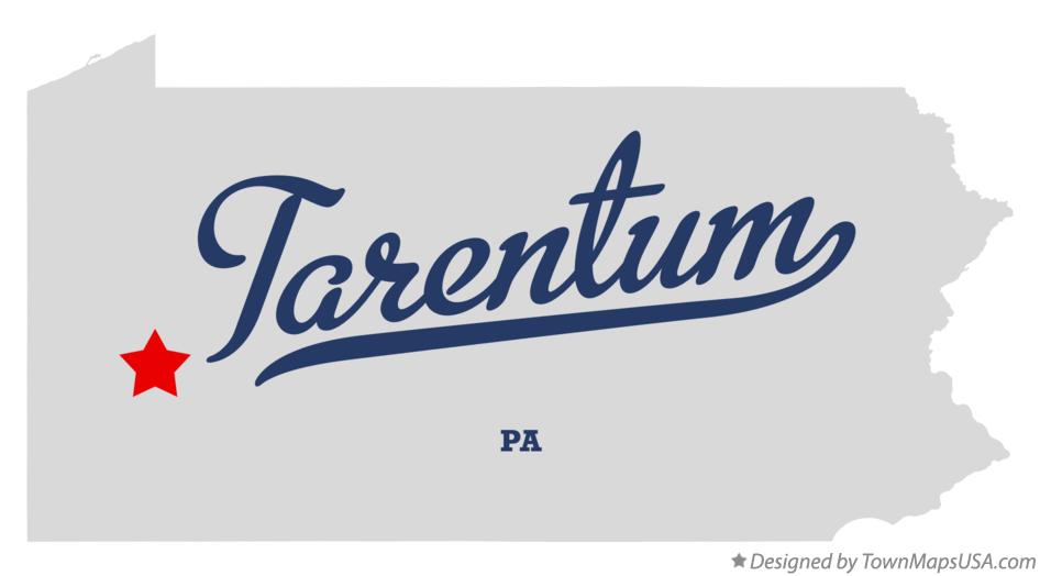 Map of Tarentum Pennsylvania PA