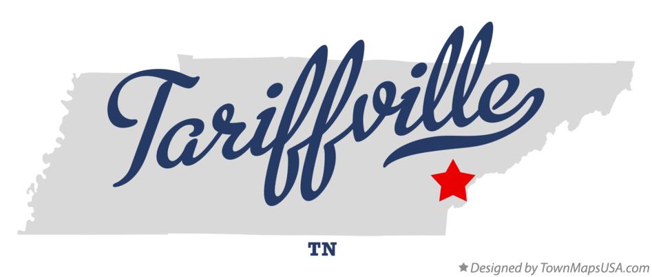 Map of Tariffville Tennessee TN