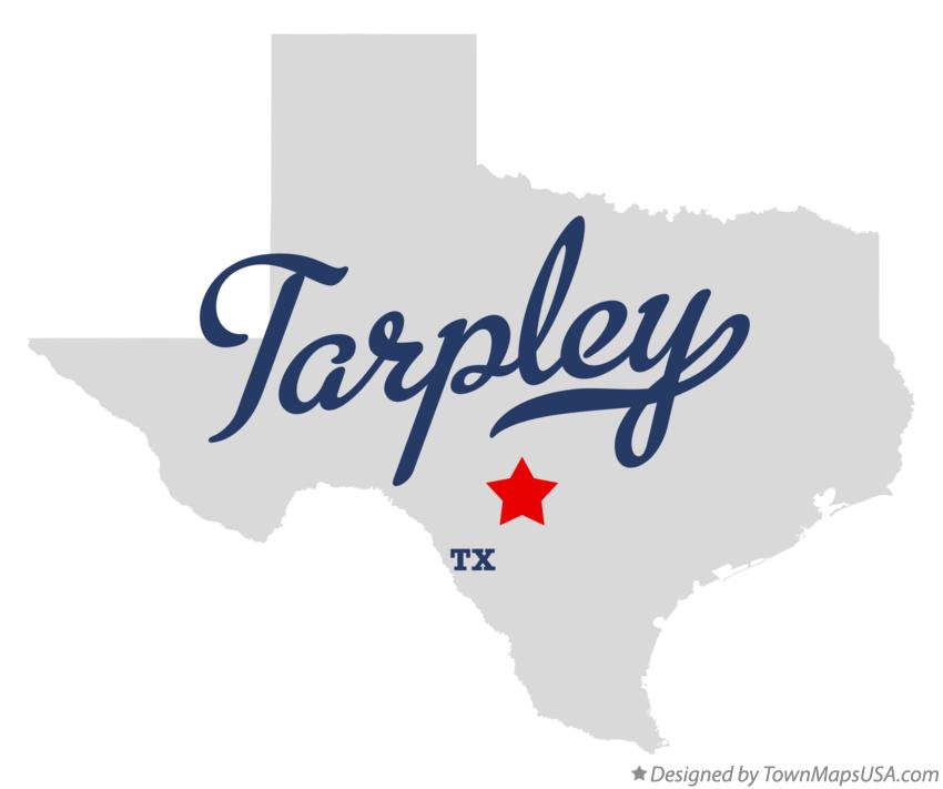 Map of Tarpley Texas TX
