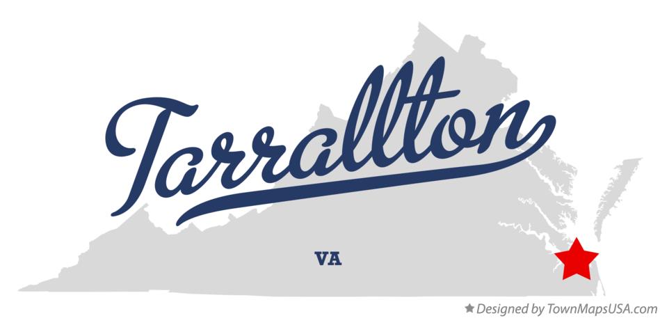 Map of Tarrallton Virginia VA