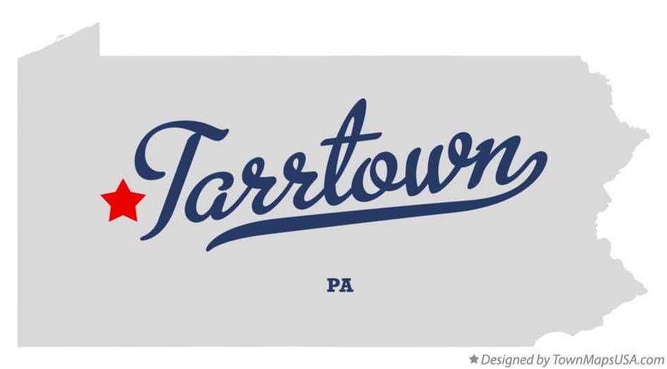 Map of Tarrtown Pennsylvania PA
