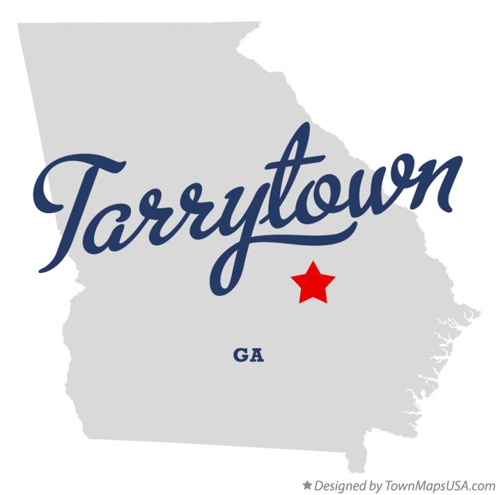 Map of Tarrytown Georgia GA