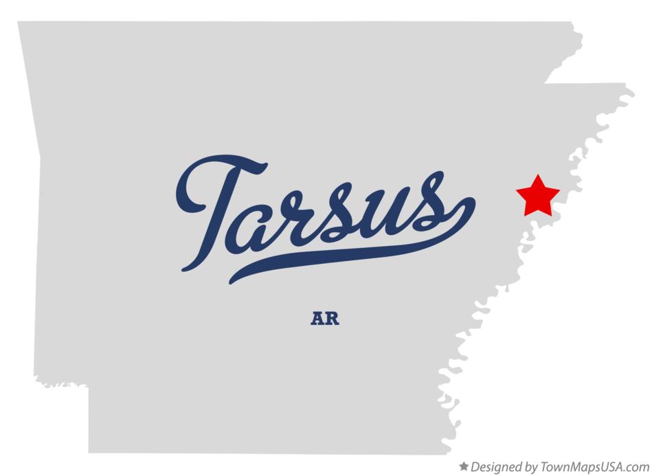 Map of Tarsus Arkansas AR