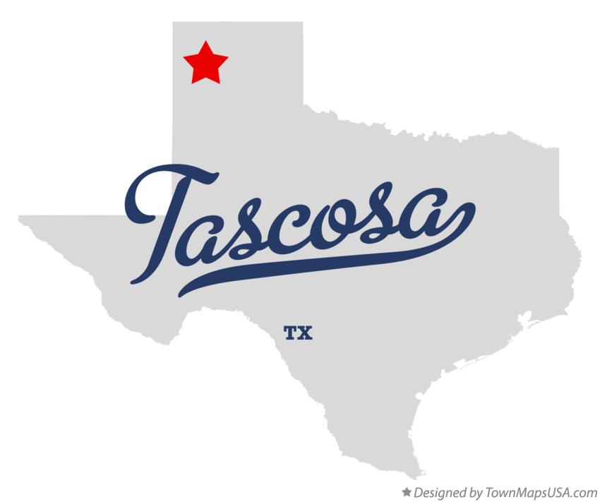 Map of Tascosa Texas TX