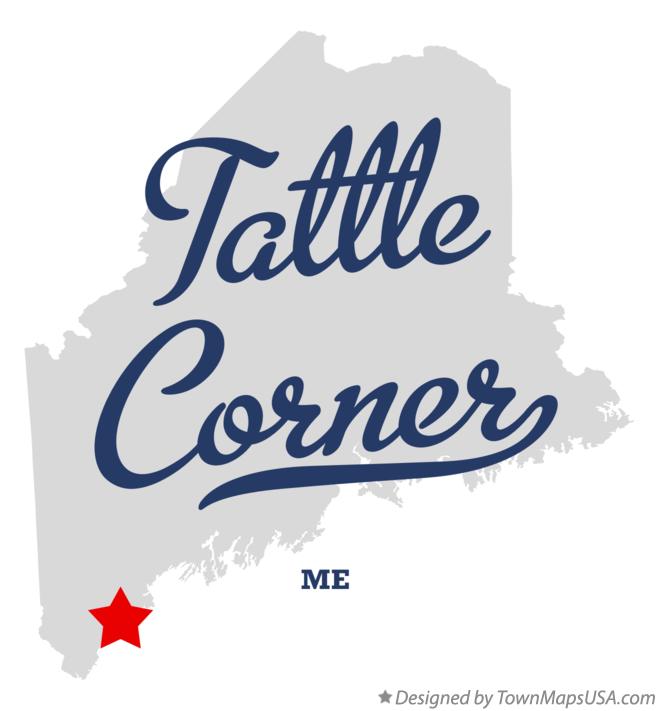 Map of Tattle Corner Maine ME