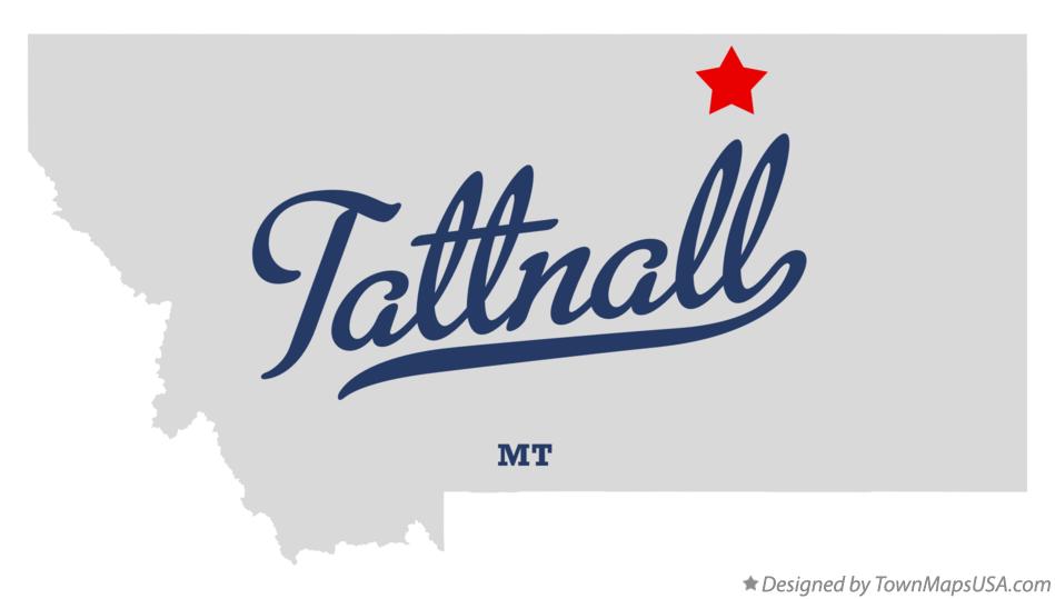 Map of Tattnall Montana MT