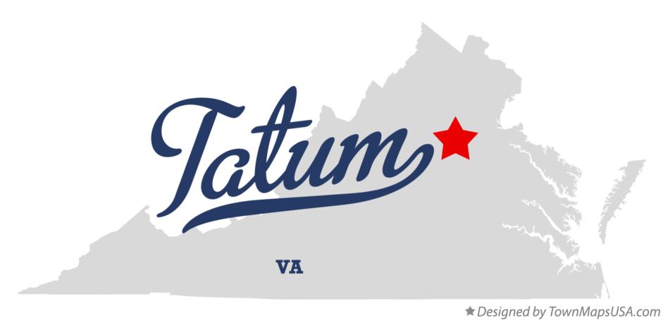 Map of Tatum Virginia VA