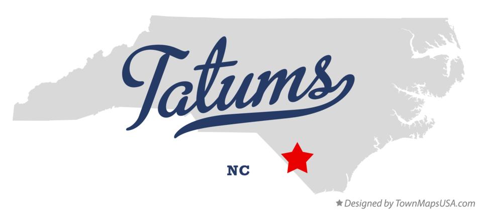 Map of Tatums North Carolina NC