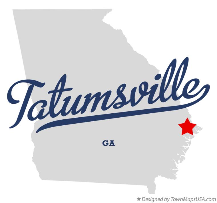 Map of Tatumsville Georgia GA