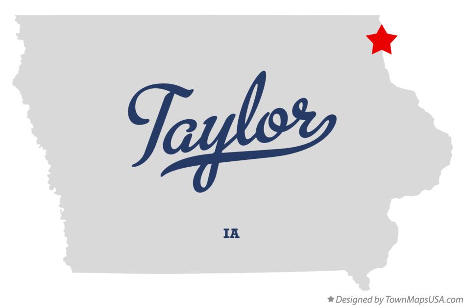 Map of Taylor Iowa IA