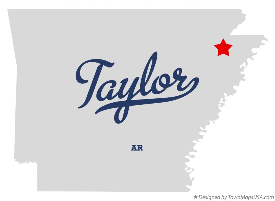 Map of Taylor Arkansas AR