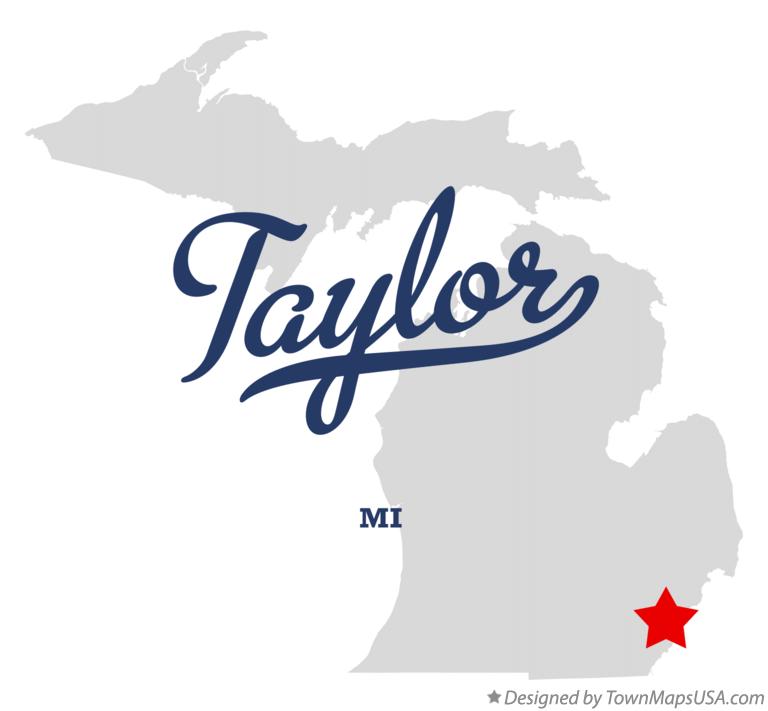 Map of Taylor Michigan MI