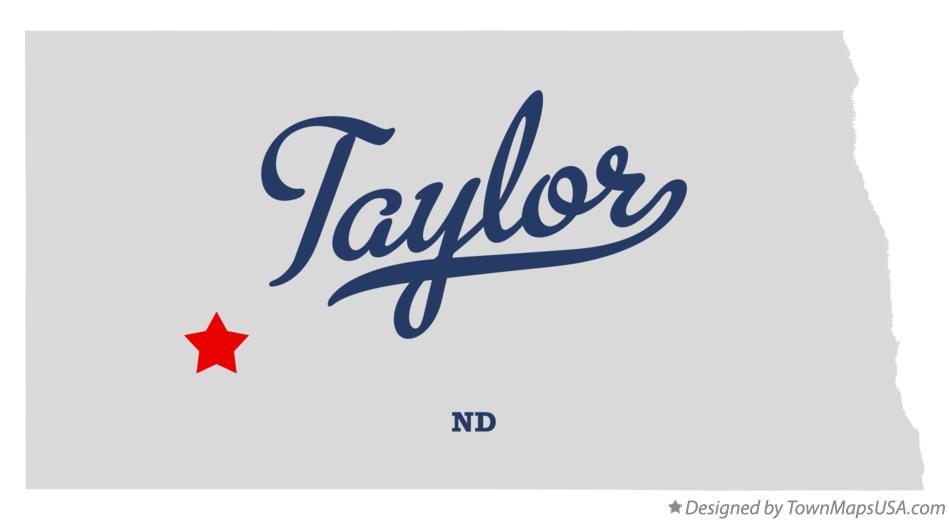 Map of Taylor North Dakota ND