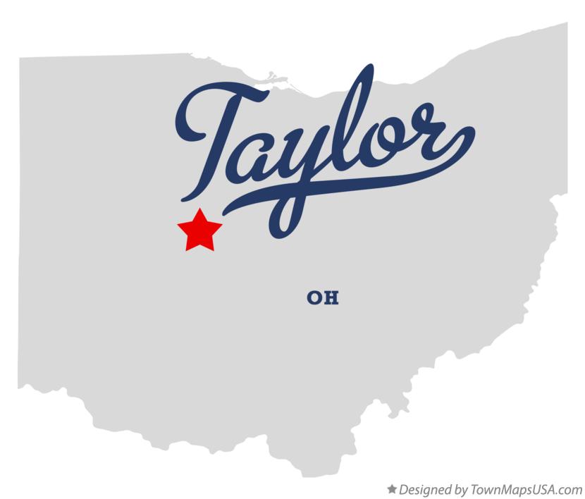 Map of Taylor Ohio OH