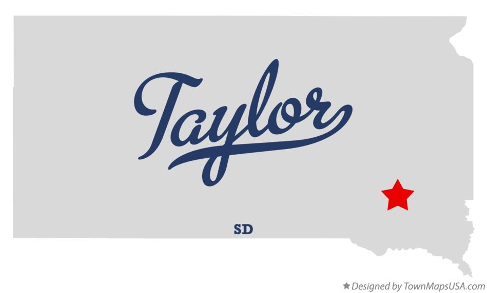 Map of Taylor South Dakota SD
