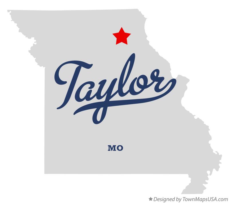 Map of Taylor Missouri MO