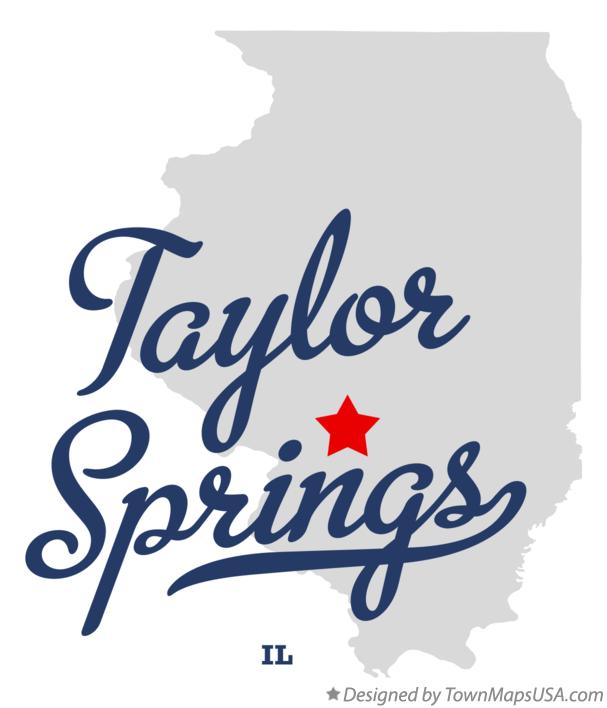 Map of Taylor Springs Illinois IL