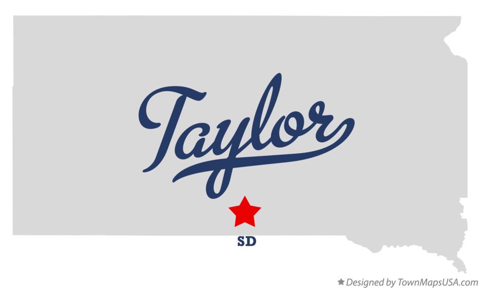 Map of Taylor South Dakota SD
